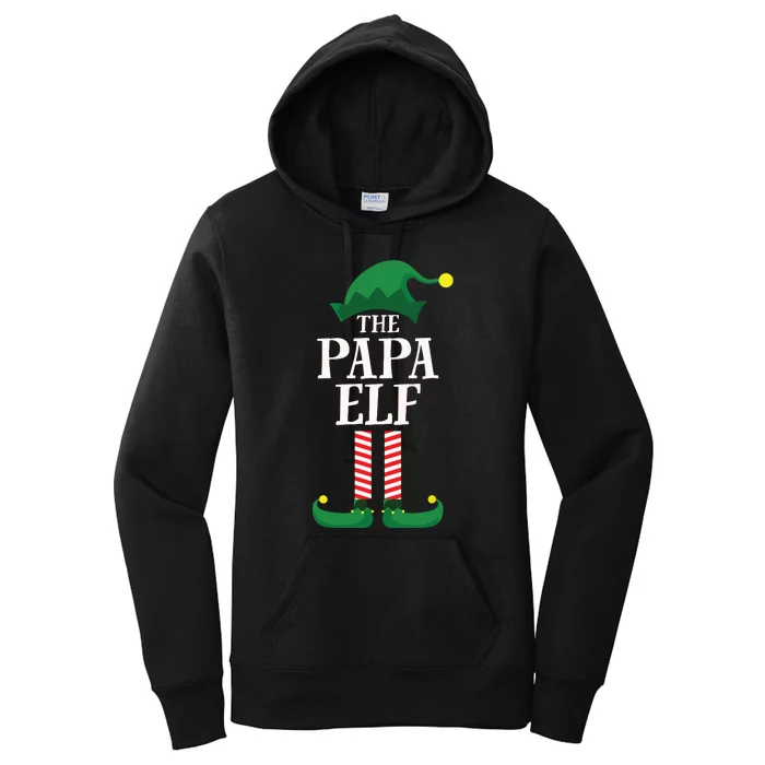 Papa Elf Matching Family Group Christmas Party Women's Pullover Hoodie