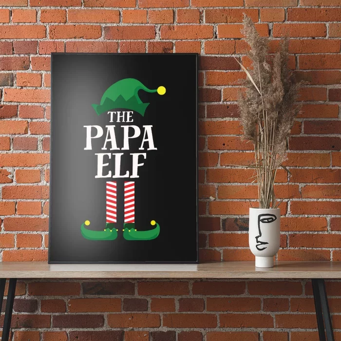 Papa Elf Matching Family Group Christmas Party Poster