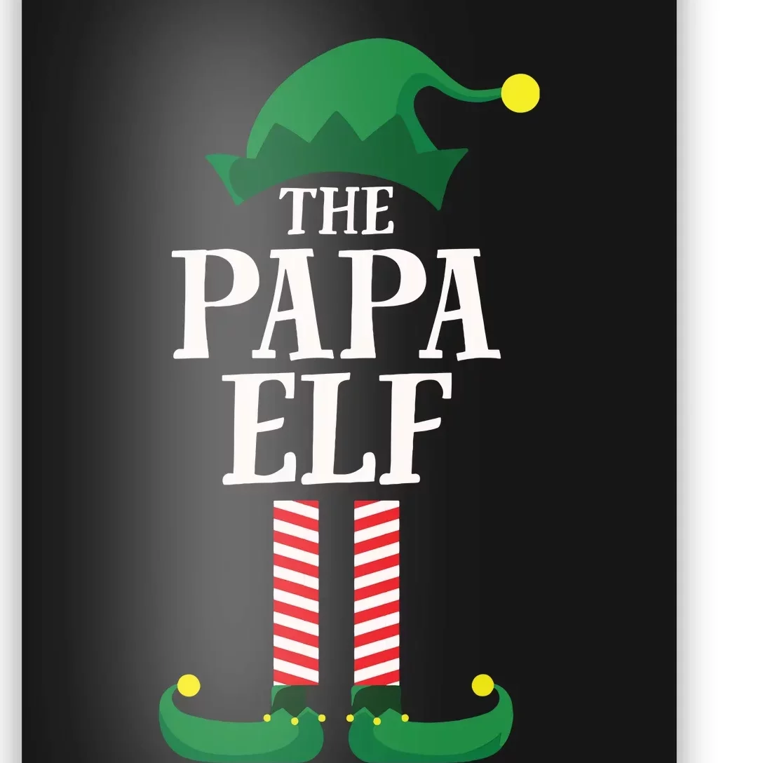 Papa Elf Matching Family Group Christmas Party Poster