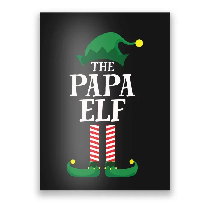 Papa Elf Matching Family Group Christmas Party Poster