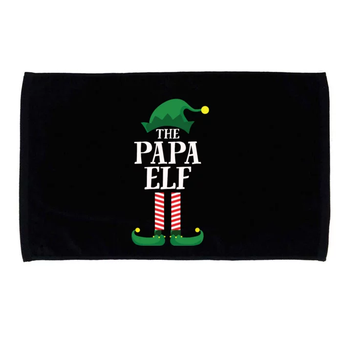 Papa Elf Matching Family Group Christmas Party Microfiber Hand Towel