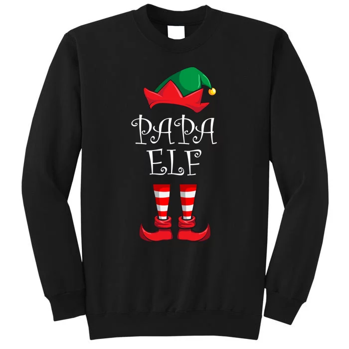 Papa Elf Matching Family Christmas Party Pajama Papa Elf Sweatshirt