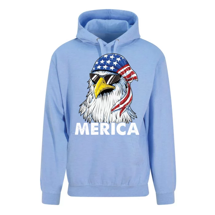 Patriotic Eagle Mullet 4th Of July Usa American Flag Merica Meaningful Gift Unisex Surf Hoodie