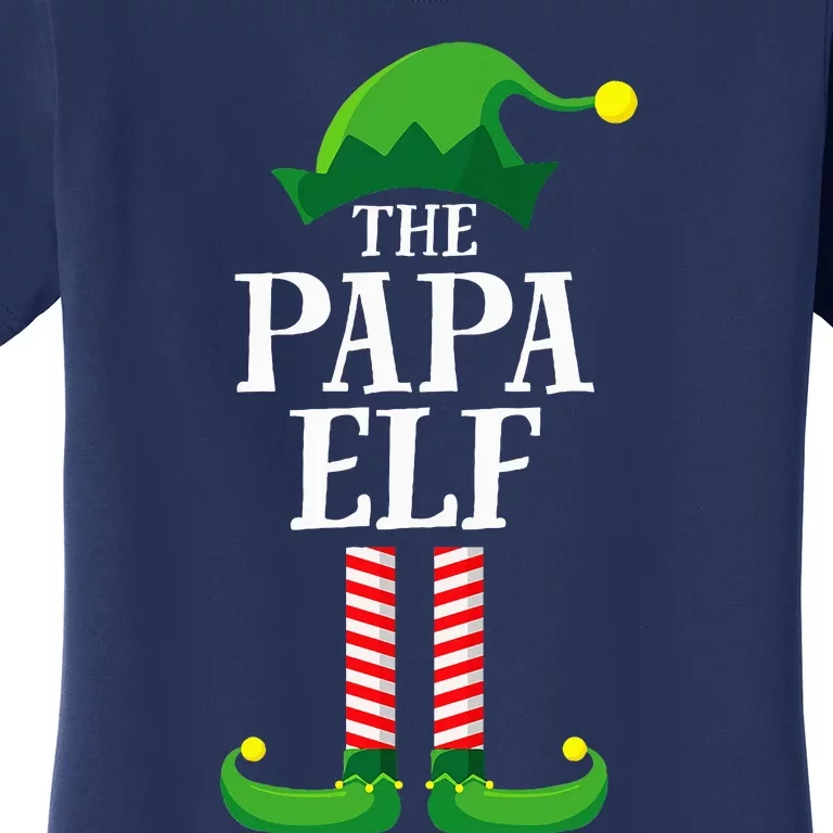 Papa Elf Matching Family Group Christmas Party Pyjamas Women's T-Shirt