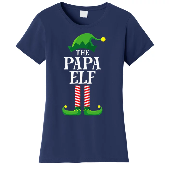 Papa Elf Matching Family Group Christmas Party Pyjamas Women's T-Shirt