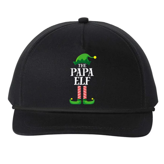 Papa Elf Matching Family Group Christmas Party Pyjamas Snapback Five-Panel Rope Hat