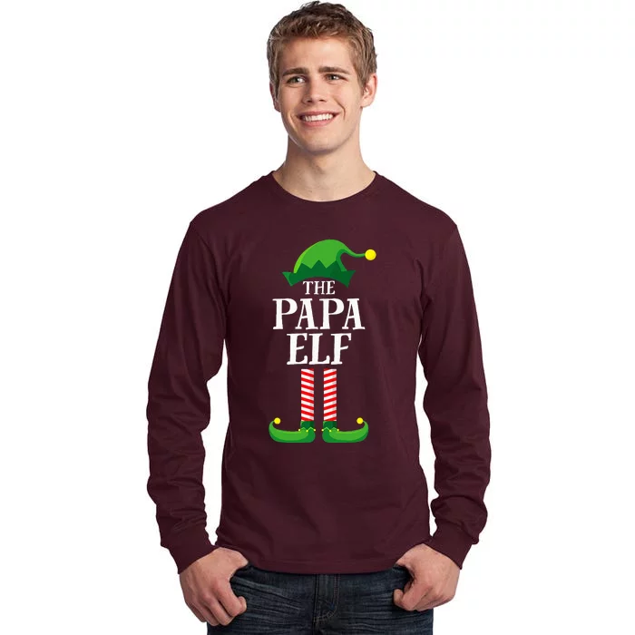 Papa Elf Matching Family Group Christmas Party Pyjamas Tall Long Sleeve T-Shirt