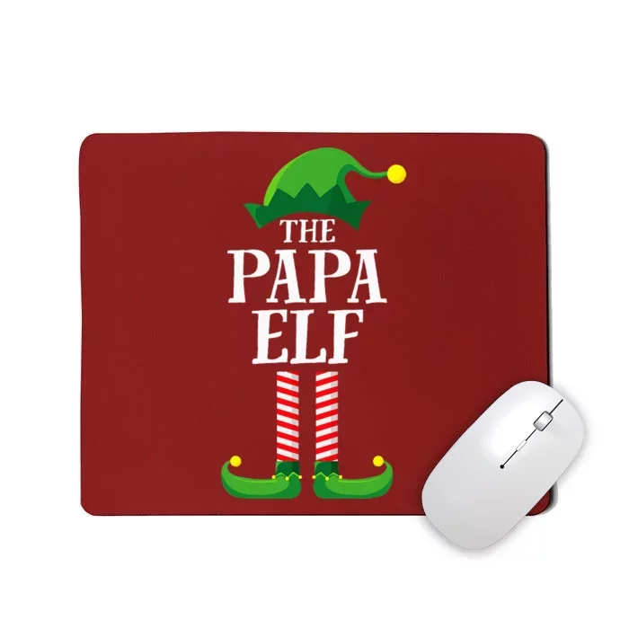 Papa Elf Matching Family Group Christmas Party Pyjamas Mousepad