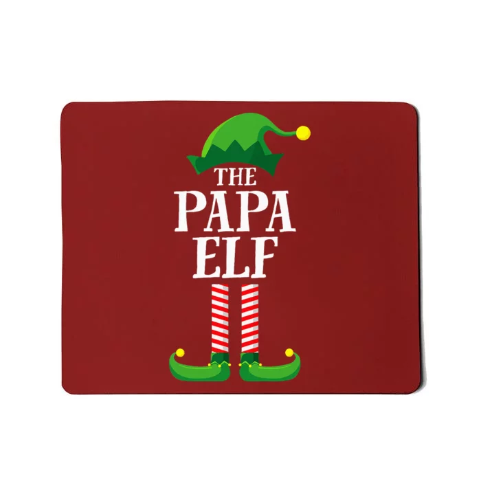 Papa Elf Matching Family Group Christmas Party Pyjamas Mousepad