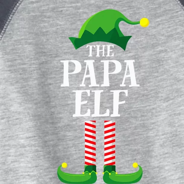 Papa Elf Matching Family Group Christmas Party Pyjamas Toddler Fine Jersey T-Shirt