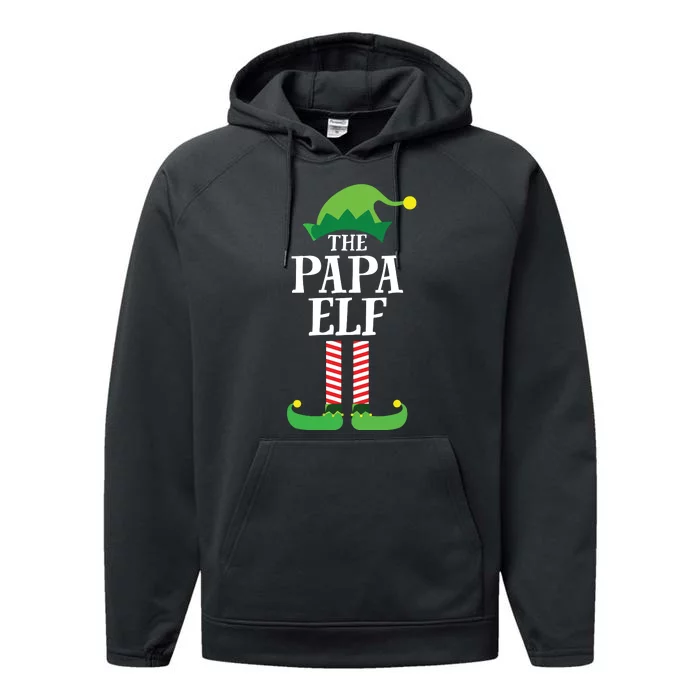 Papa Elf Matching Family Group Christmas Party Performance Fleece Hoodie