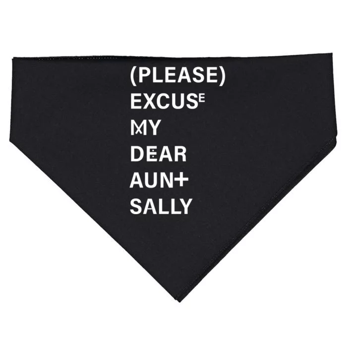 PEMDAS Please Excuse My Dear Aunt Sally USA-Made Doggie Bandana