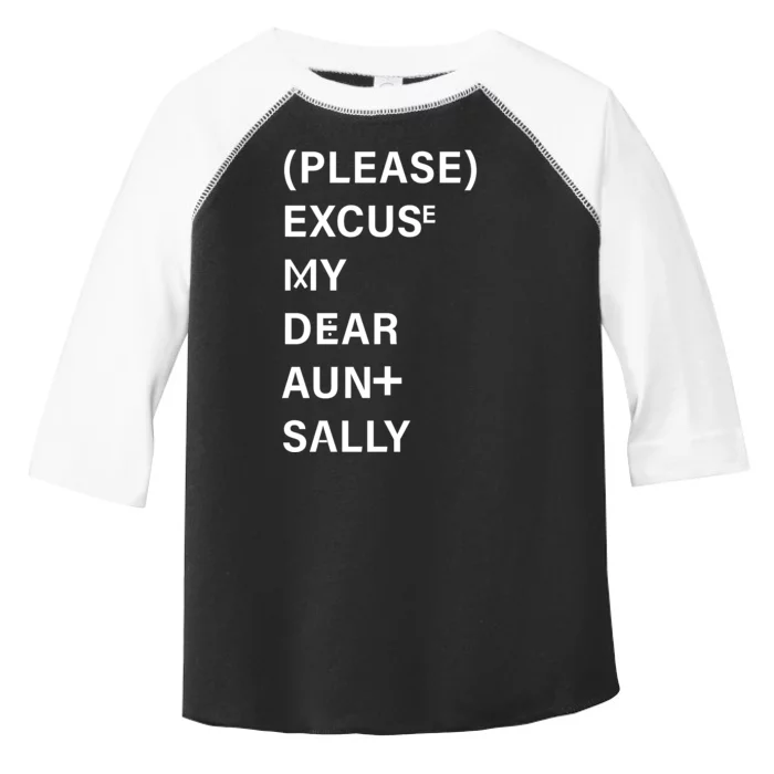 PEMDAS Please Excuse My Dear Aunt Sally Toddler Fine Jersey T-Shirt