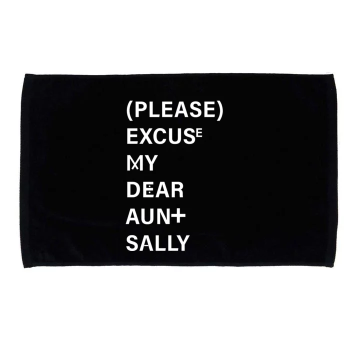 PEMDAS Please Excuse My Dear Aunt Sally Microfiber Hand Towel