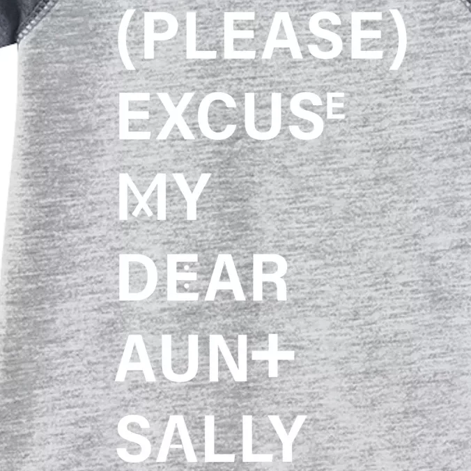 PEMDAS Please Excuse My Dear Aunt Sally Infant Baby Jersey Bodysuit