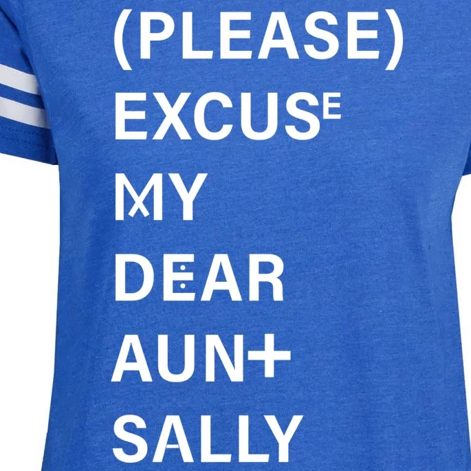 PEMDAS Please Excuse My Dear Aunt Sally Enza Ladies Jersey Football T-Shirt