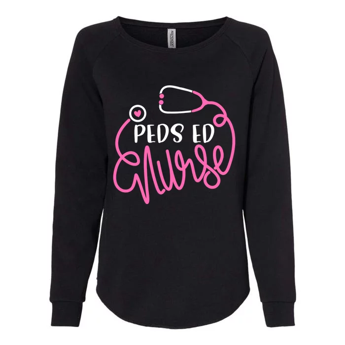 Peds Ed Nurse Rn Er Pediatric Emergency Nursing Departt Gift Womens California Wash Sweatshirt