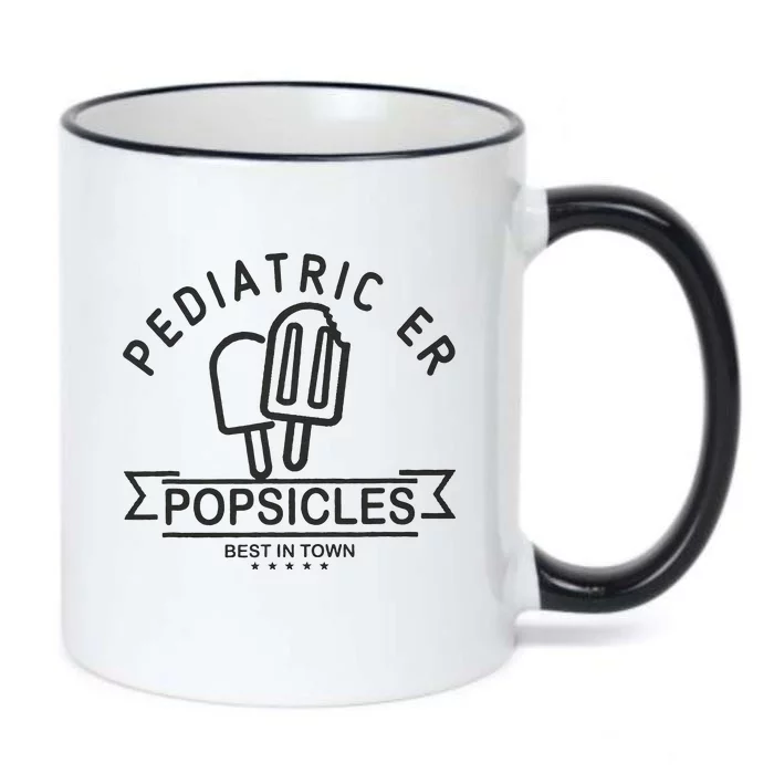 Pediatric Emergency Nurse Popsicle Funny ER ED Nurse Peds Rn Black Color Changing Mug