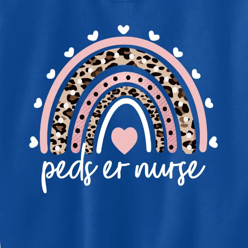 Peds Er Nurse Rainbow Pediatric Emergency Nursing Cute Gift Kids Sweatshirt