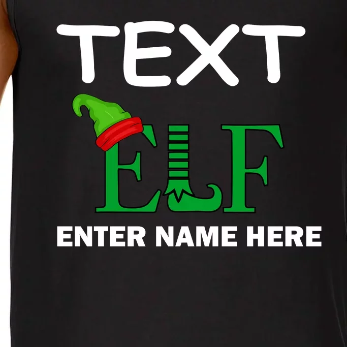 Personalize Elf Name Custom Family Matching Christmas Comfort Colors® Tank Top