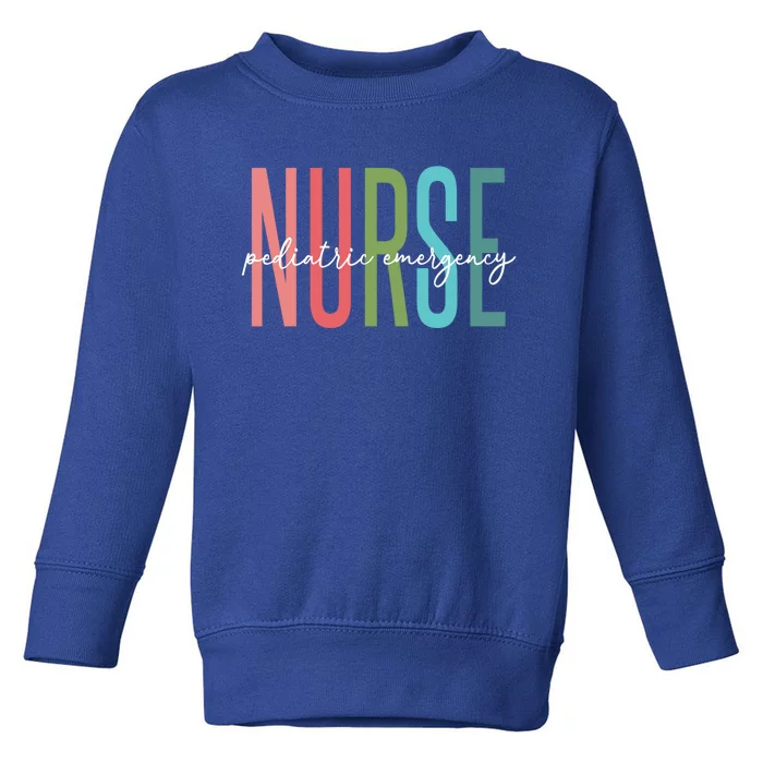 Pediatric Er Nurse Emergency Room Rn Nursing Appreciation Funny Gift Toddler Sweatshirt