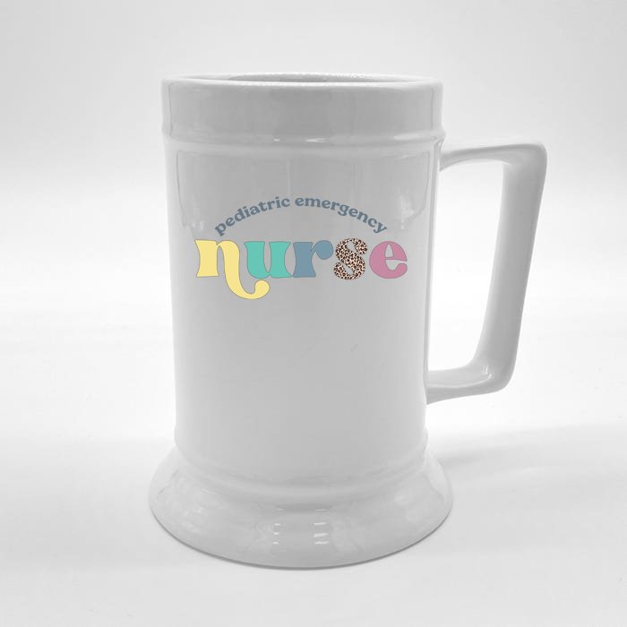 Pediatric Er Nurse Emergency Room Rn Nursing Appreciation Cool Gift Front & Back Beer Stein