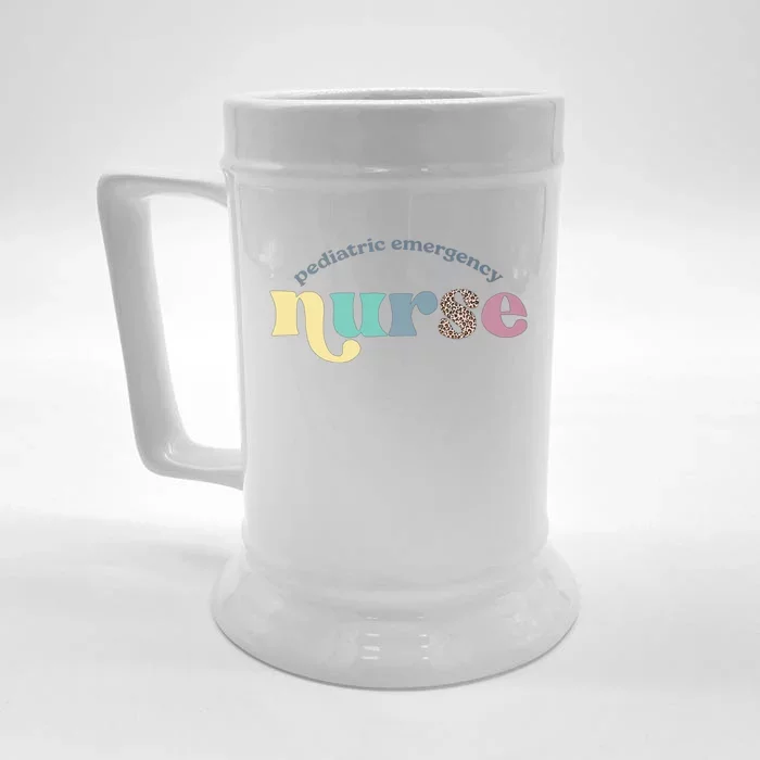 Pediatric Er Nurse Emergency Room Rn Nursing Appreciation Cool Gift Front & Back Beer Stein