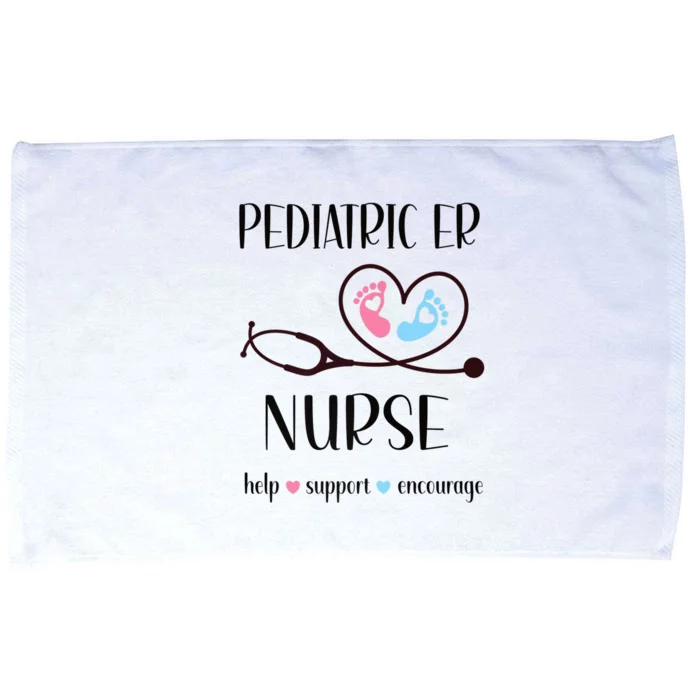 Pediatric Er Nurse Appreciation Pediatric Emergency Nurse Gift Microfiber Hand Towel