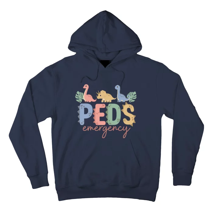 Pediatric Emergency Nurse Dinosaurs Peds Er Nurse Wo Hoodie