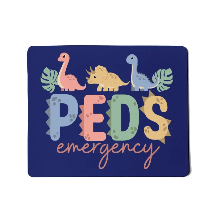 Pediatric Emergency Nurse Dinosaurs Peds Er Nurse Wo Mousepad