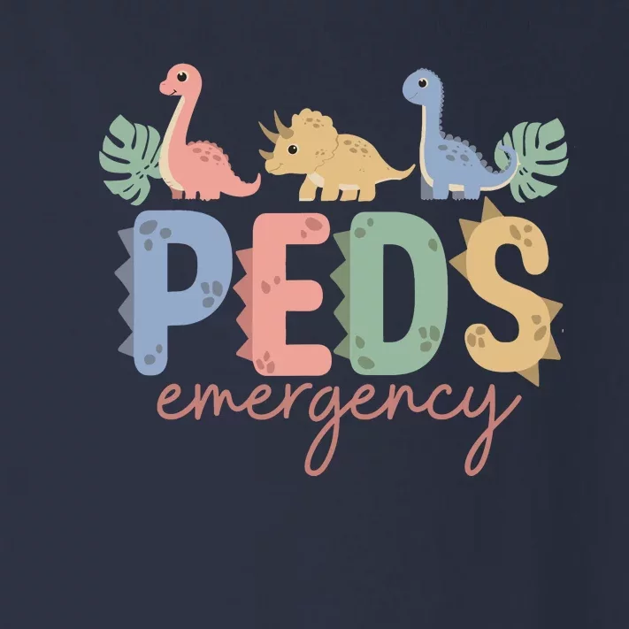 Pediatric Emergency Nurse Dinosaurs Peds Er Nurse Wo Toddler Long Sleeve Shirt