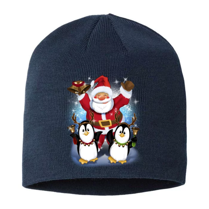 Penguin Dance With Santa 8 1/2in Sustainable Knit Beanie