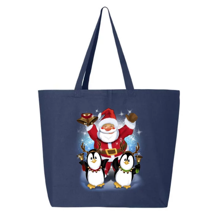 Penguin Dance With Santa 25L Jumbo Tote