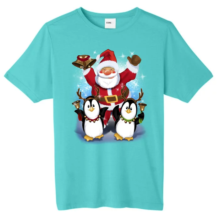 Penguin Dance With Santa ChromaSoft Performance T-Shirt