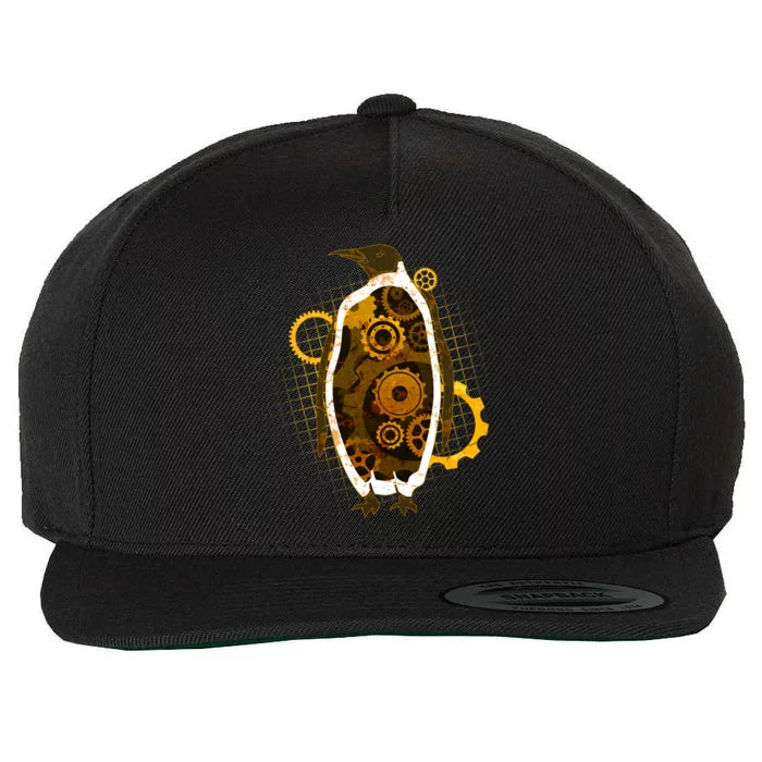 Penguin Gears Wool Snapback Cap