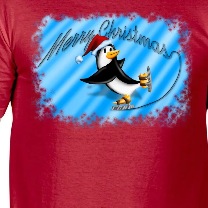 Penguin Skating Merry Christmas Comfort Colors T-Shirt