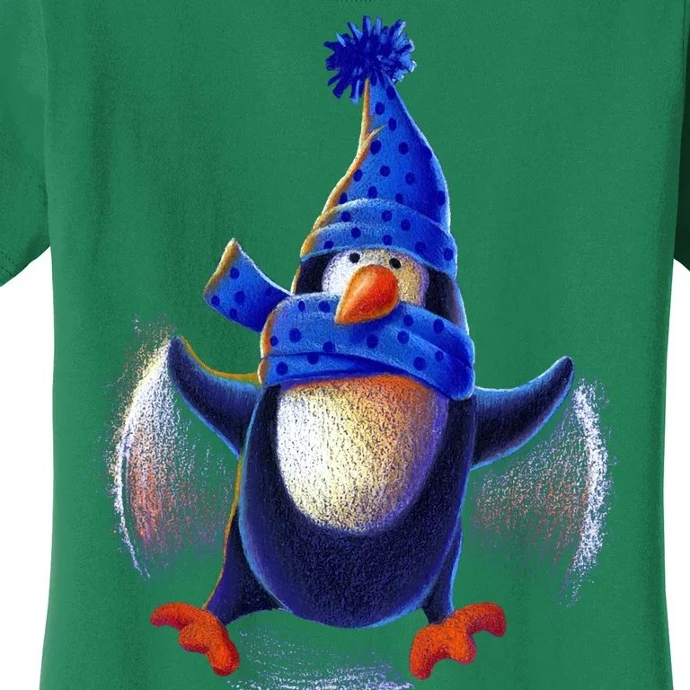 Penguin Snow Angel Women's T-Shirt