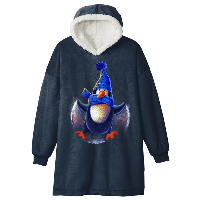 Penguin Snow Angel Hooded Wearable Blanket