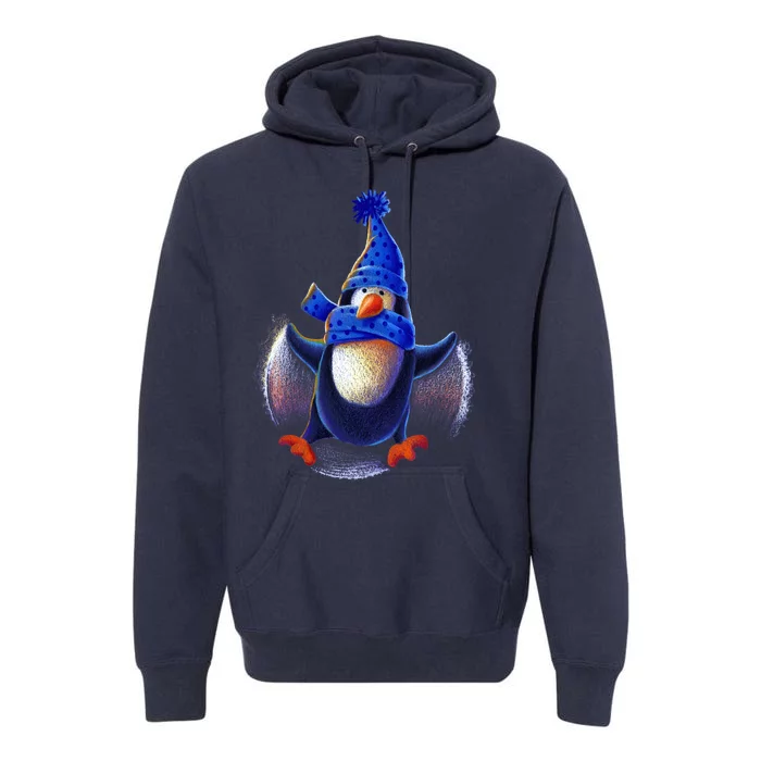 Penguin Snow Angel Premium Hoodie