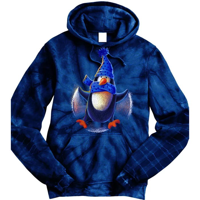 Penguin Snow Angel Tie Dye Hoodie