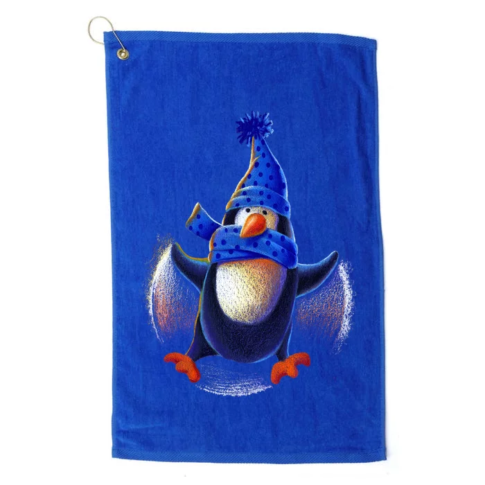 Penguin Snow Angel Platinum Collection Golf Towel