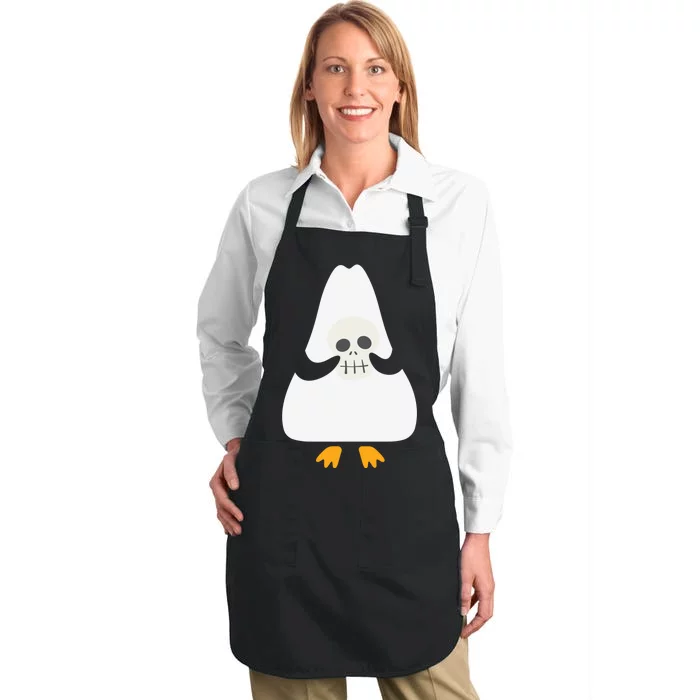 Penguin Tuxedo Costume Full-Length Apron With Pocket