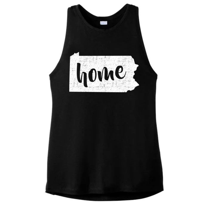 Pennsylvania Home State Ladies Tri-Blend Wicking Tank