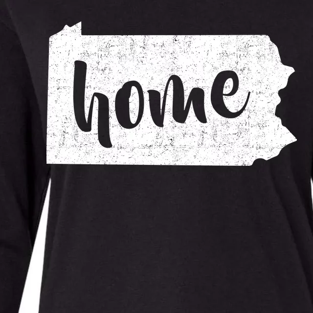 Pennsylvania Home State Womens Cotton Relaxed Long Sleeve T-Shirt