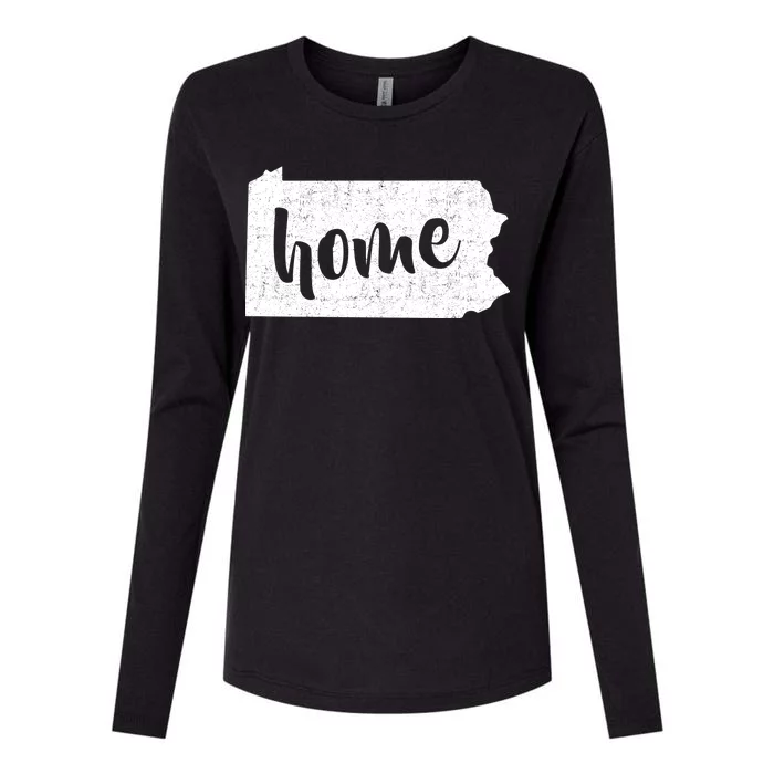 Pennsylvania Home State Womens Cotton Relaxed Long Sleeve T-Shirt