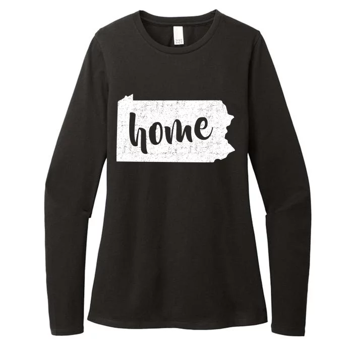 Pennsylvania Home State Womens CVC Long Sleeve Shirt