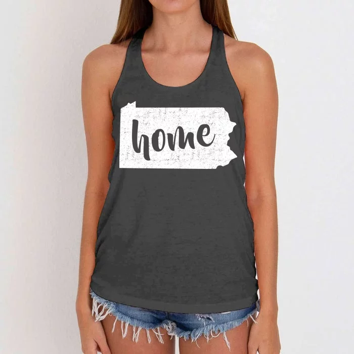 Pennsylvania Home State Women's Knotted Racerback Tank