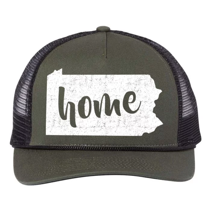 Pennsylvania Home State Retro Rope Trucker Hat Cap