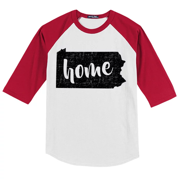 Pennsylvania Home State Kids Colorblock Raglan Jersey