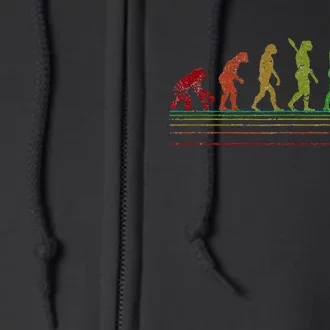 Pickleball Evolution of Man Funny Full Zip Hoodie